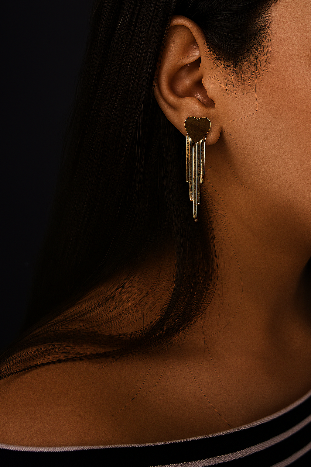 Pendant Heart Earrings