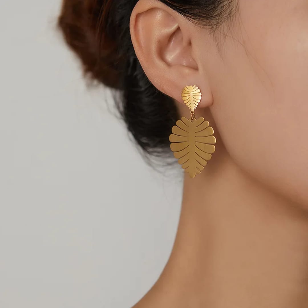 Leaf Shaped Earrings