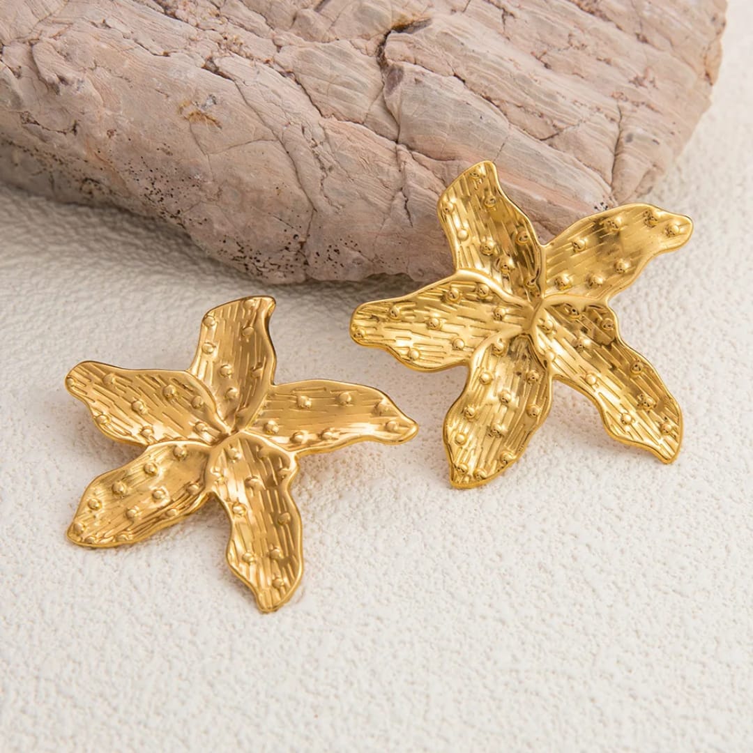 Gold Stars Earrings