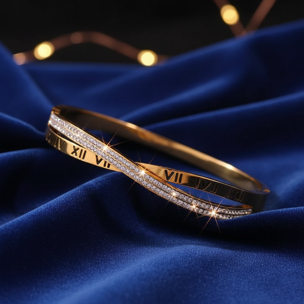 Elegant Gold Bracelet with Unique Design