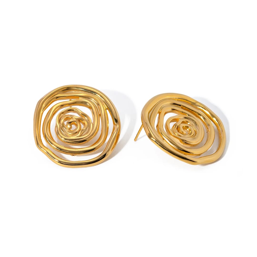 Interlocking Circular Earrings