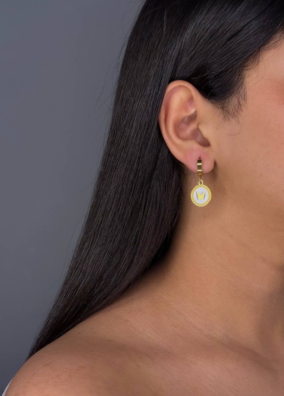 Gold Butterfly Earrings