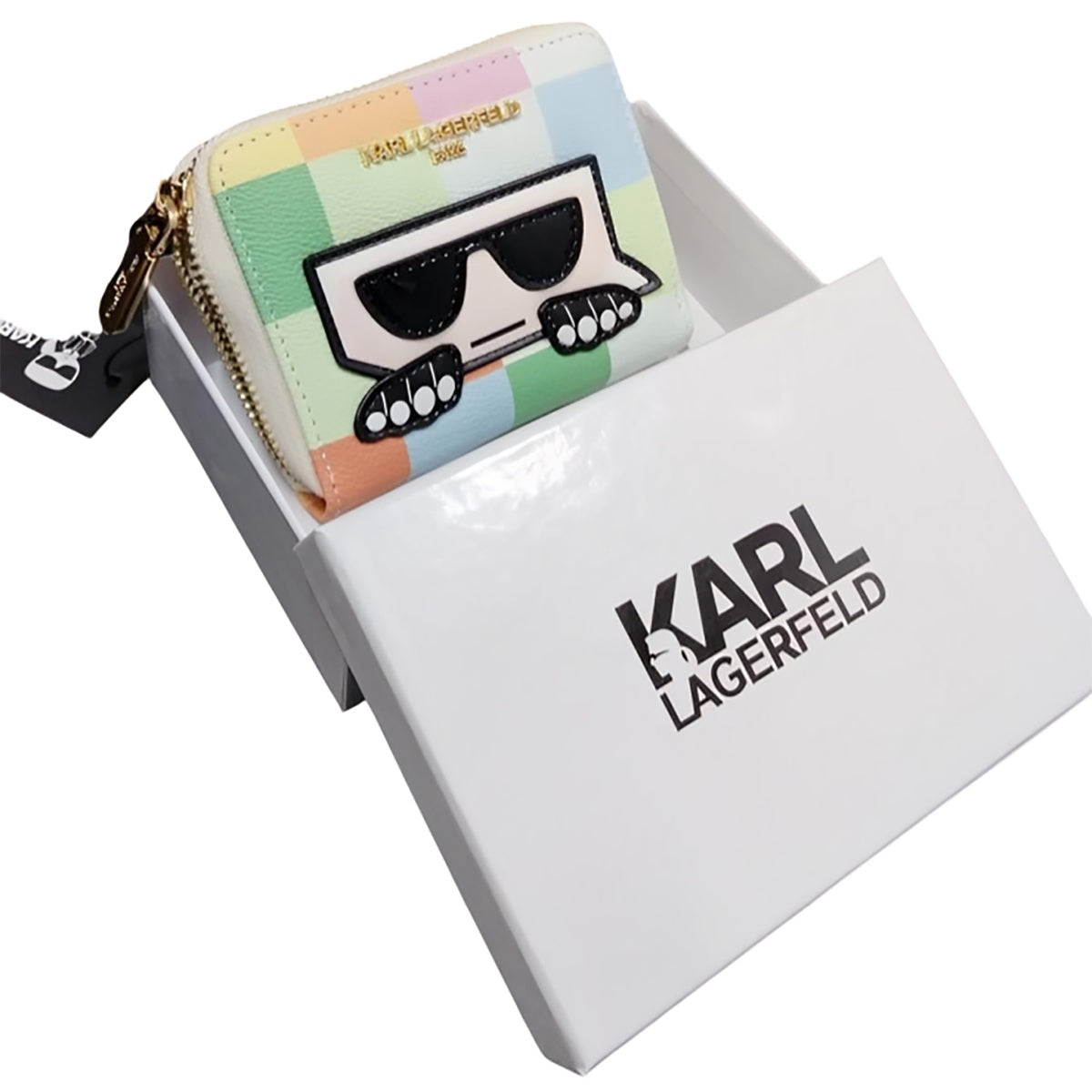 محفظة صغيرة بسحاب من كارل لاغرفيلد