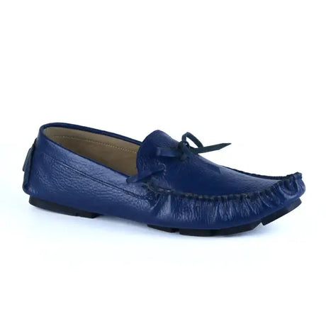 Leazus - LEATHER MOCCASIN SHOES - M600 BLUE