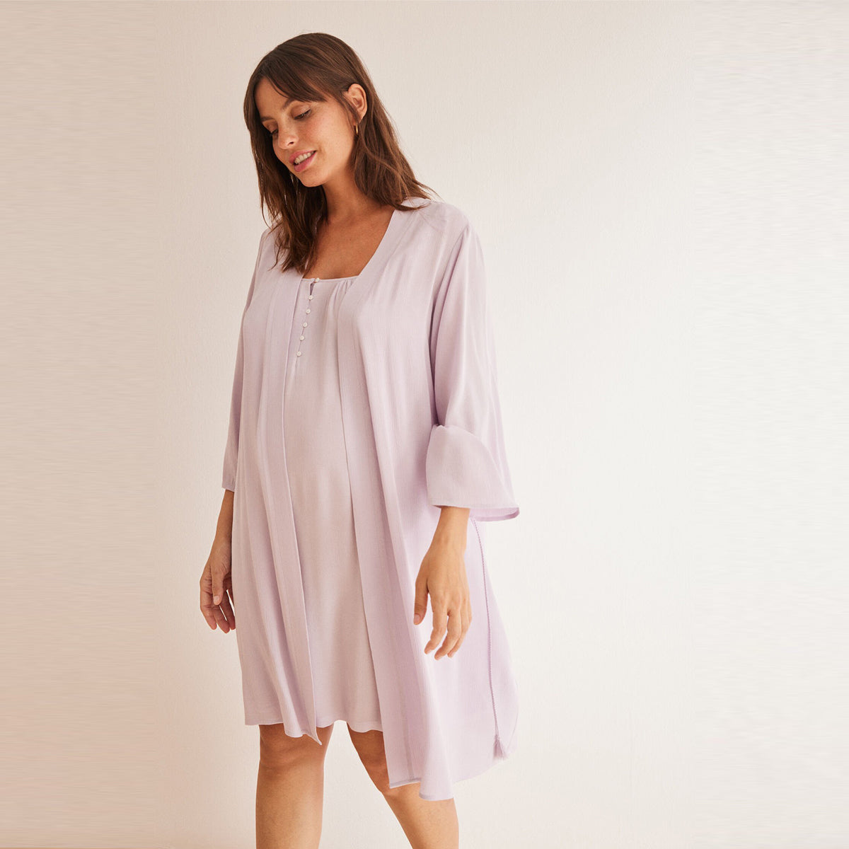 Women Secret - Lilac maternity robe - Sold by FIG