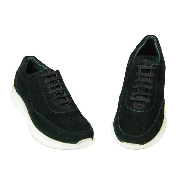 Leazus - S-ORCA SUEDE SNEAKER - BLACK