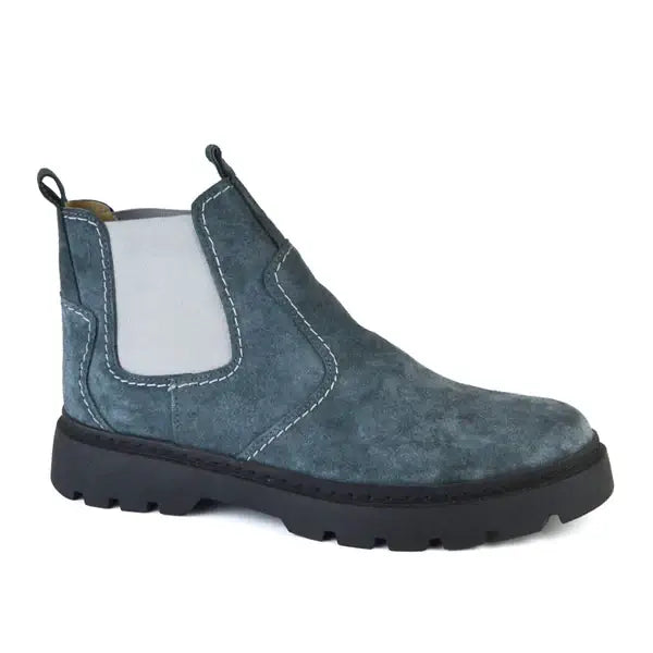 Leazus - Leather Chunky Boot - S-4001 GRAY