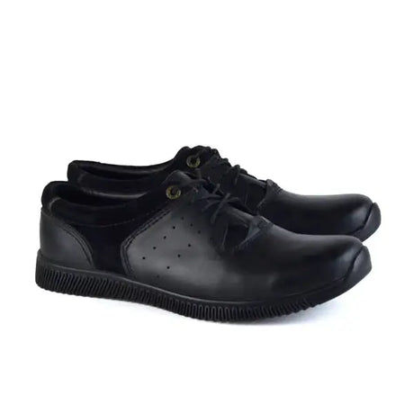Leazus - leather Sneaker  - 6000 BLACK