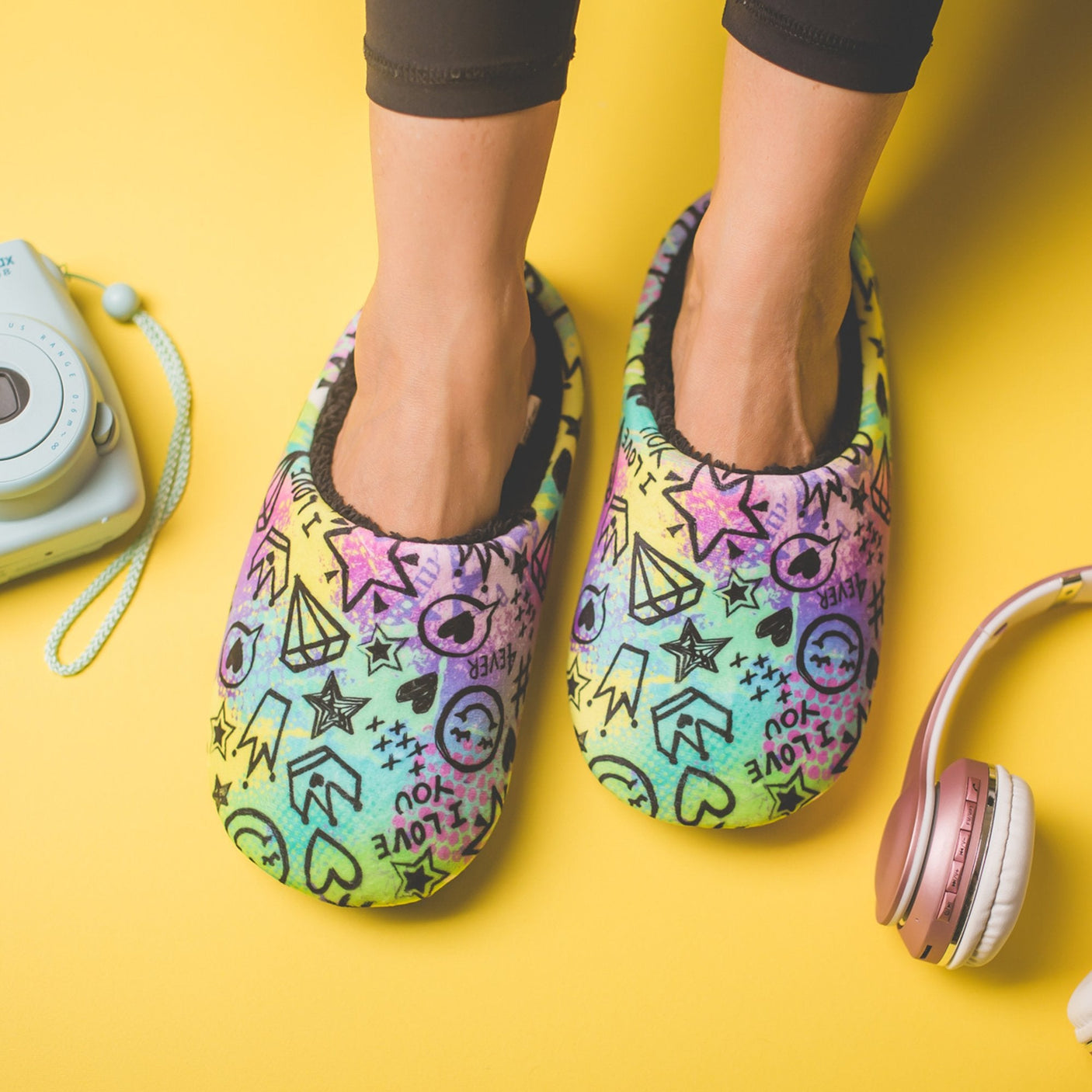 شبشب لكلوك شتوي فرو للبيت للنساء