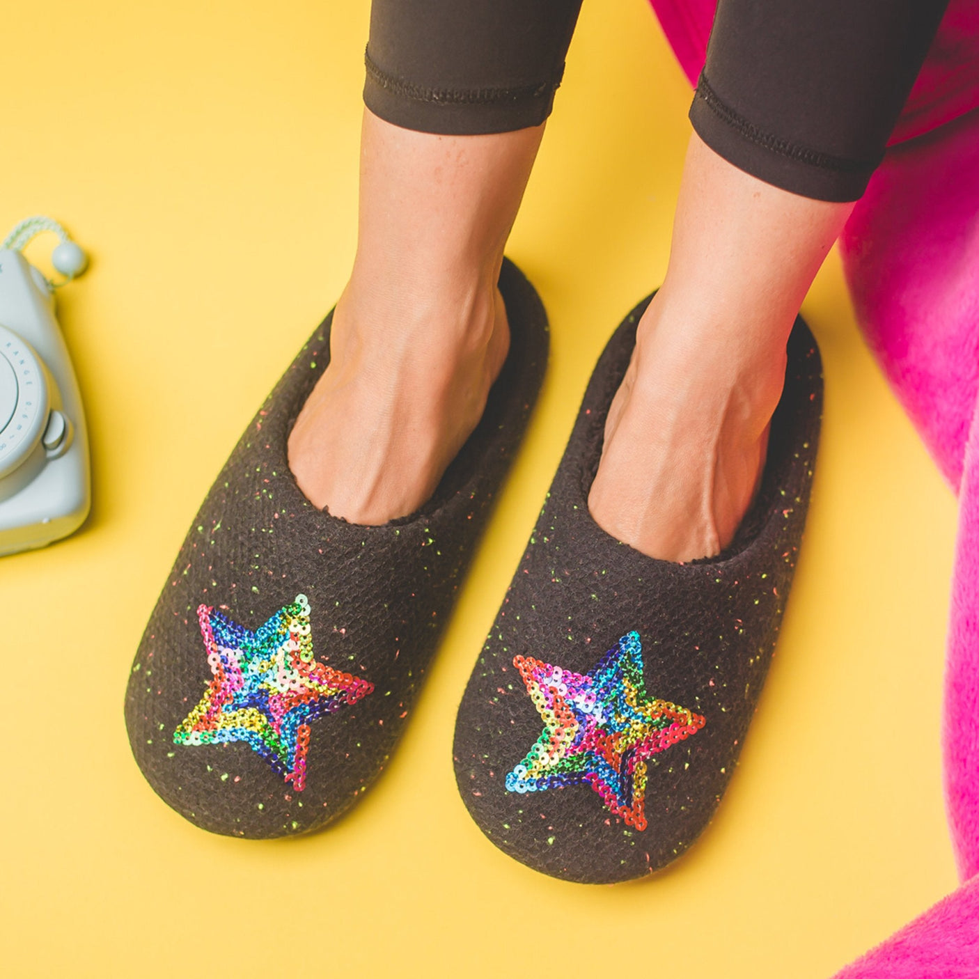 شبشب لكلوك شتوي فرو للبيت للنساء