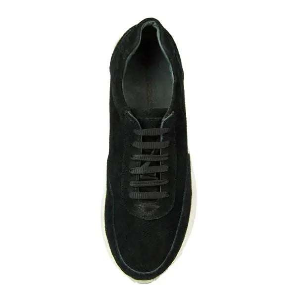 Leazus - S-ORCA SUEDE SNEAKER - BLACK