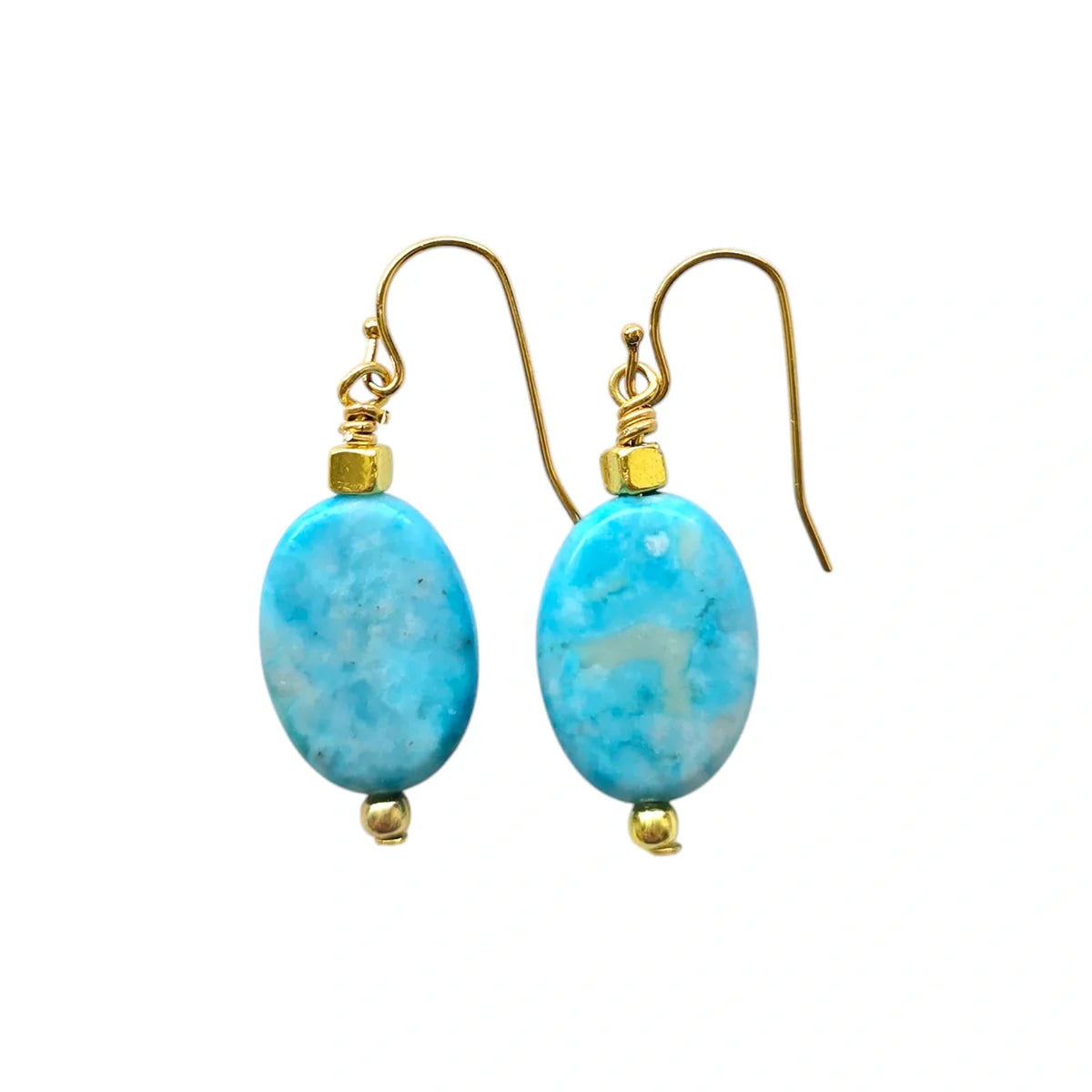 مينو - أقراط جواهر الصحراء مطلية بالدهب