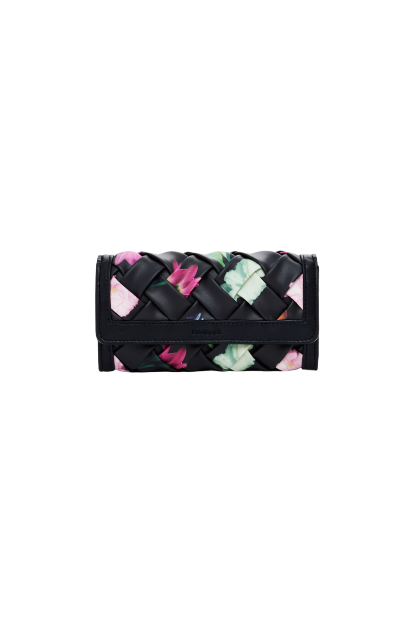 Desigual - Large braided floral wallet - sold by FIG