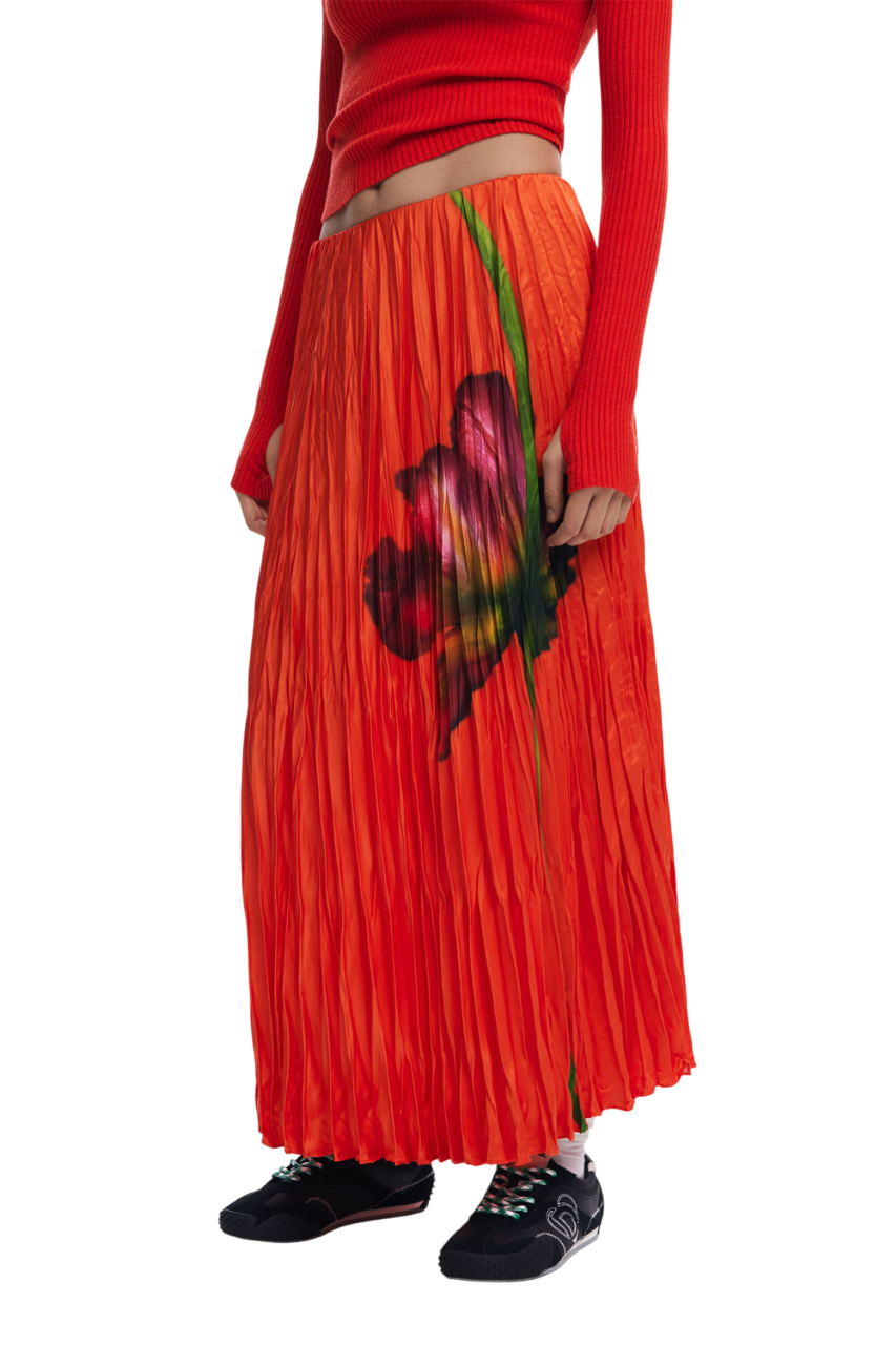 Desigual - Floral texture skirt - sold by FIG