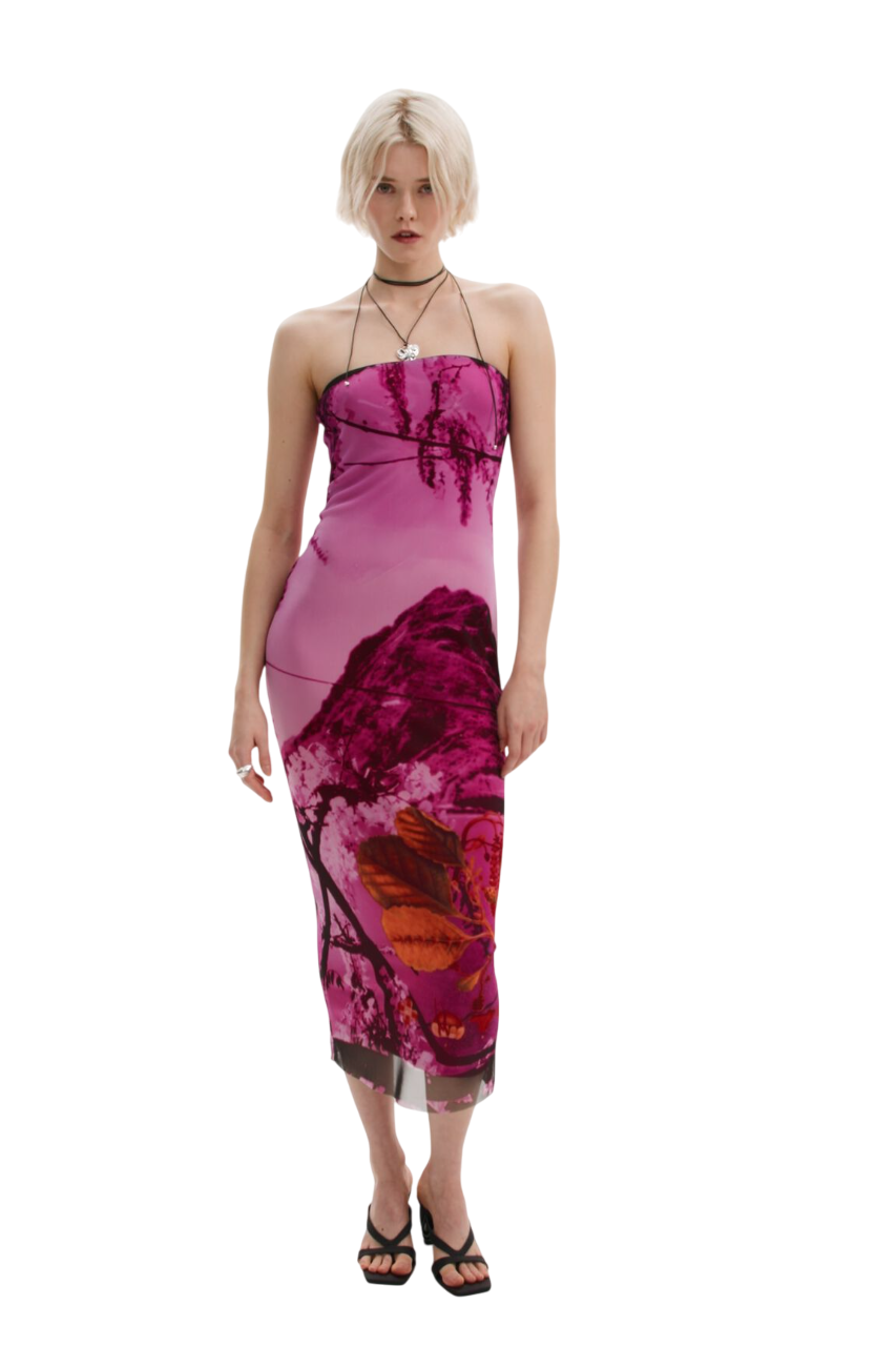 ديسيجوال -فستان ميدي ملائم من كريستيان لاكروا- بيعت من قبل اف اي جي