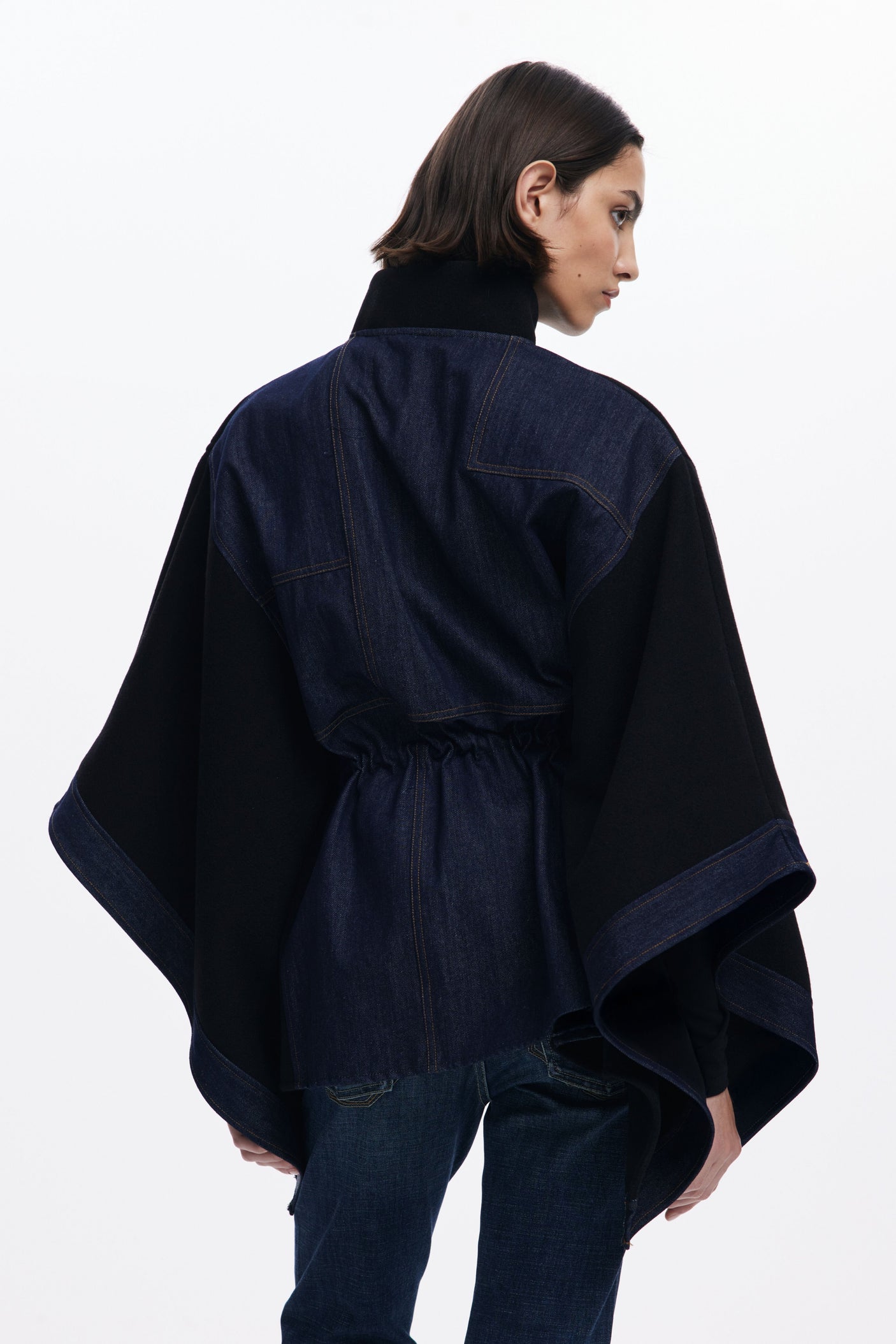 Desigual - Combined denim poncho
