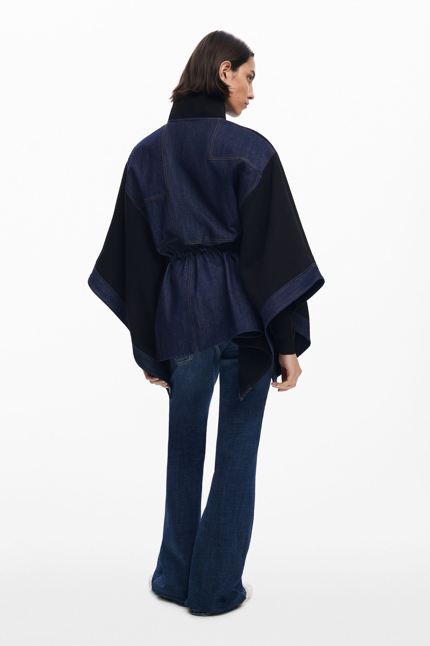 Desigual - Combined denim poncho