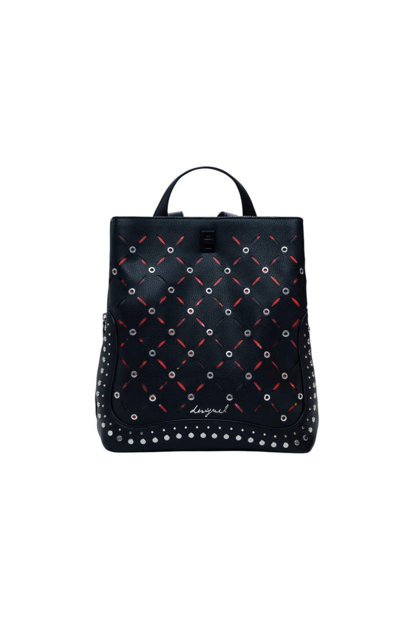 Desigual - Small perforated backpack with studs