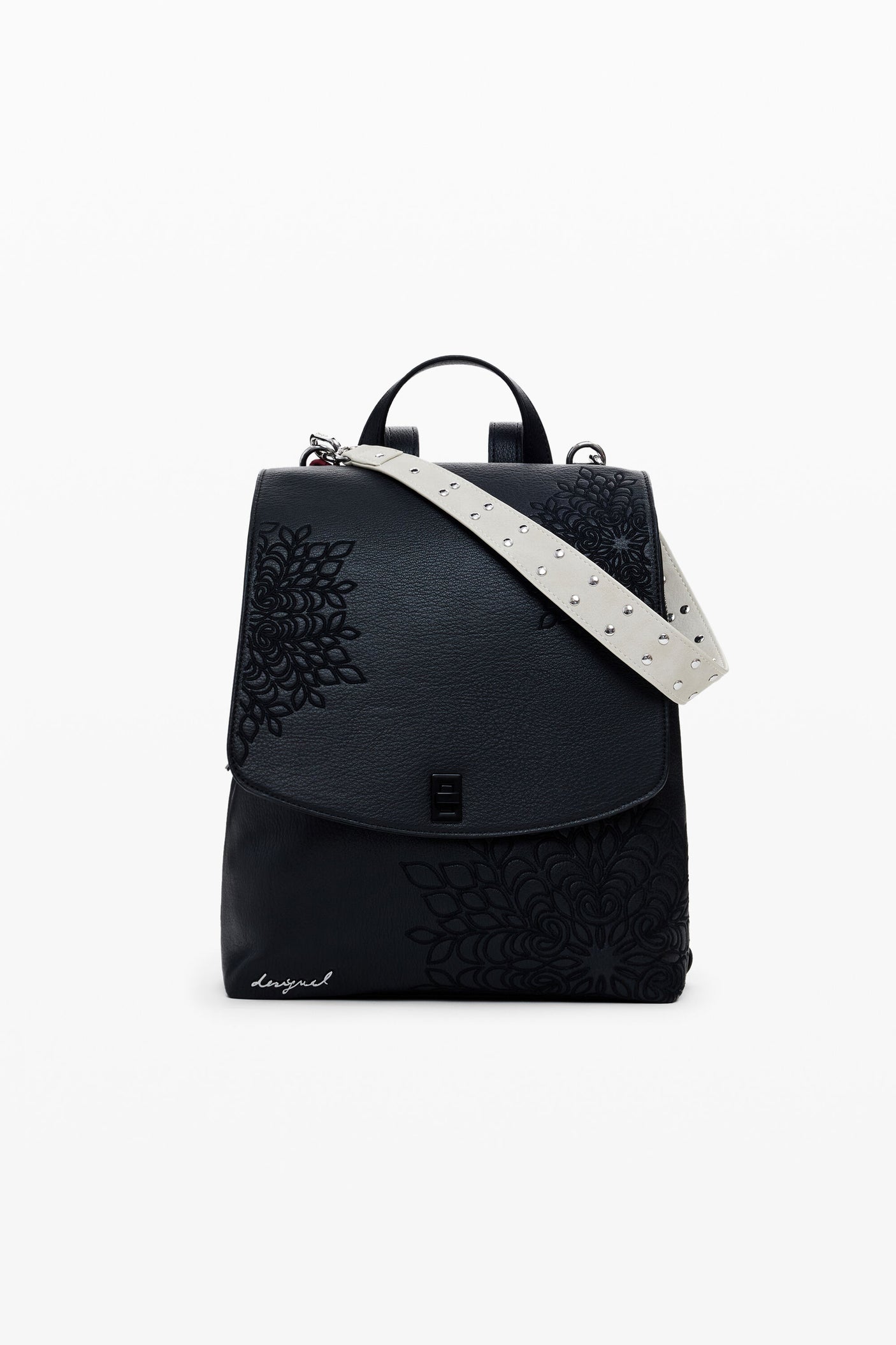 Desigual - Small embossed flap backpack