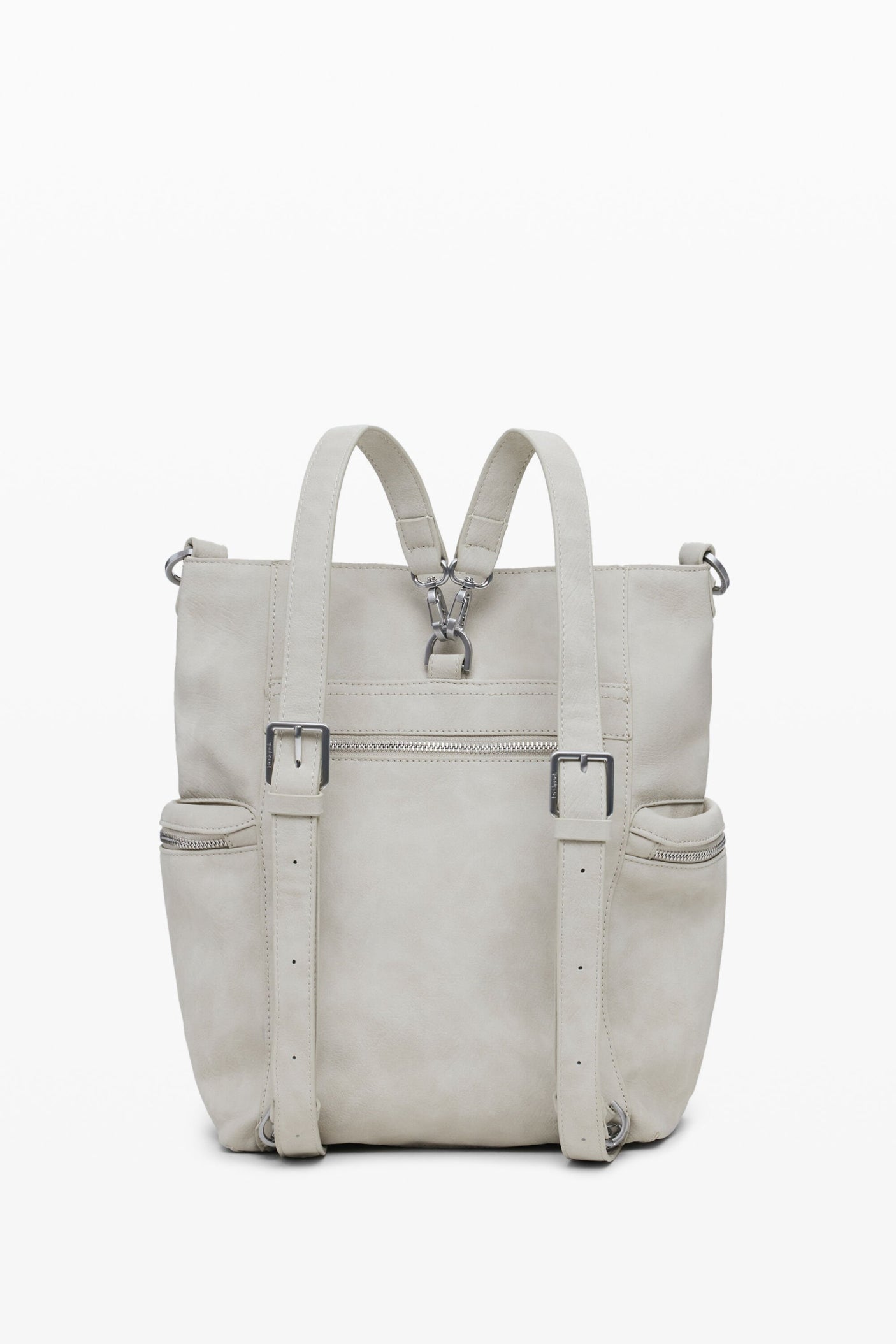 Desigual - Large logo faux leather backpack