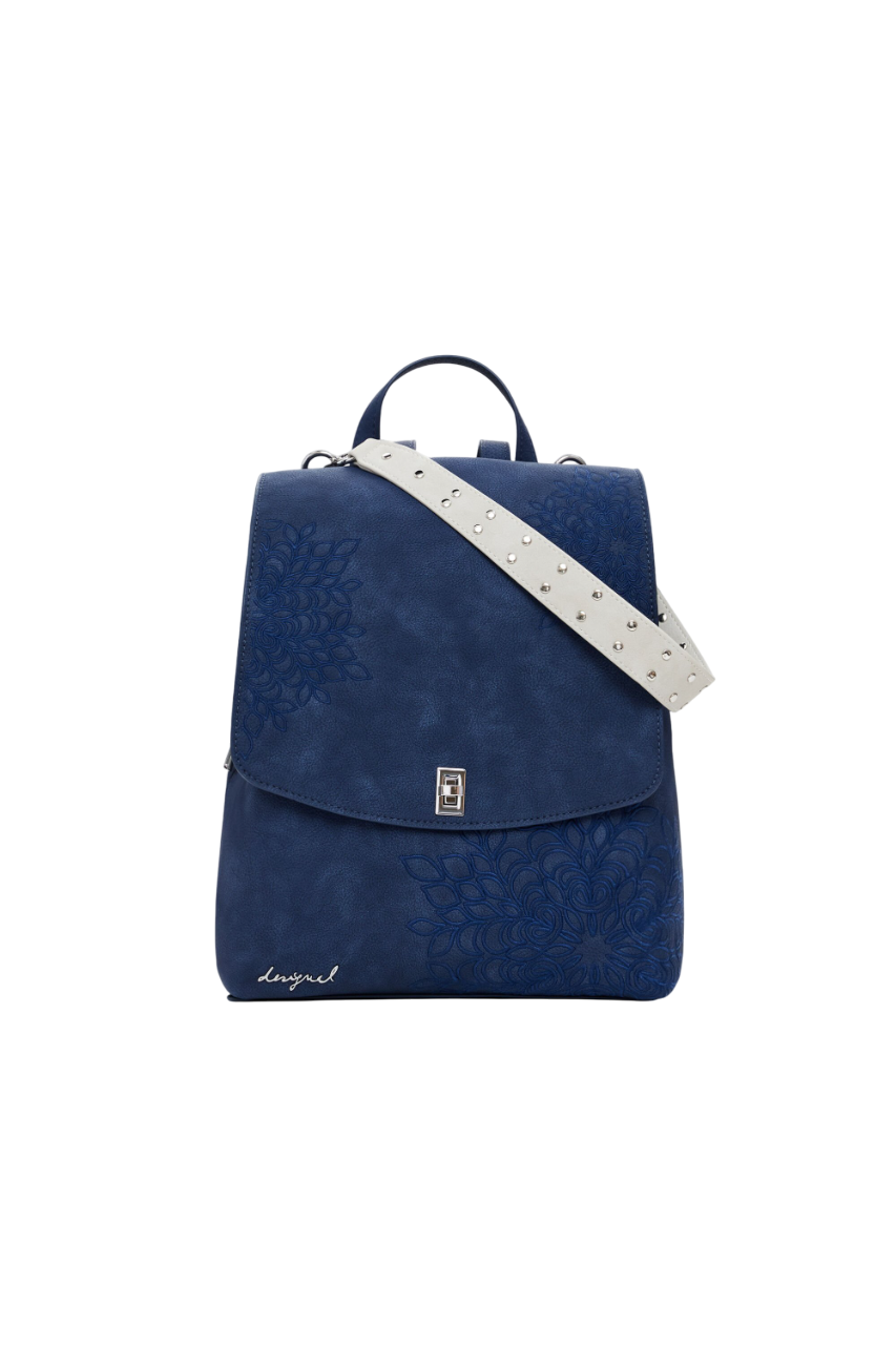 Desigual - Small embossed flap backpack