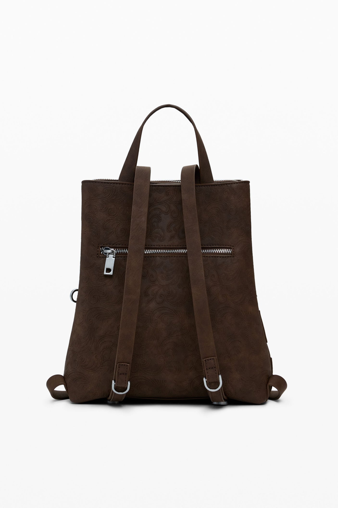 Desigual - Medium faux leather patch backpack