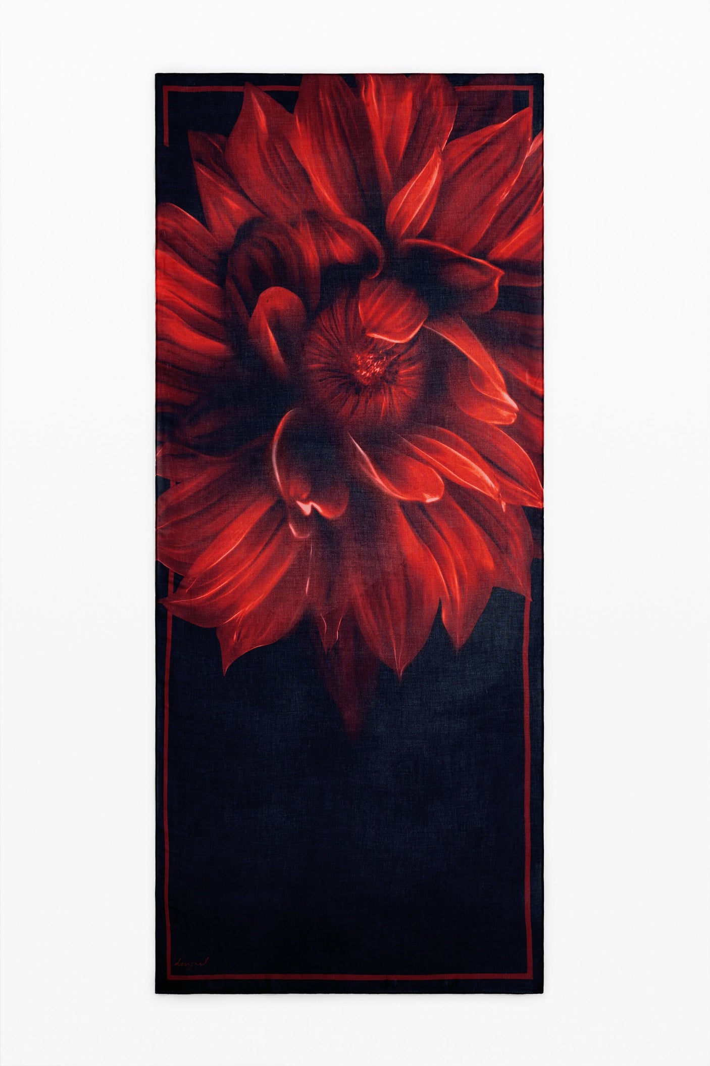 Desigual - Rectangular floral scarf