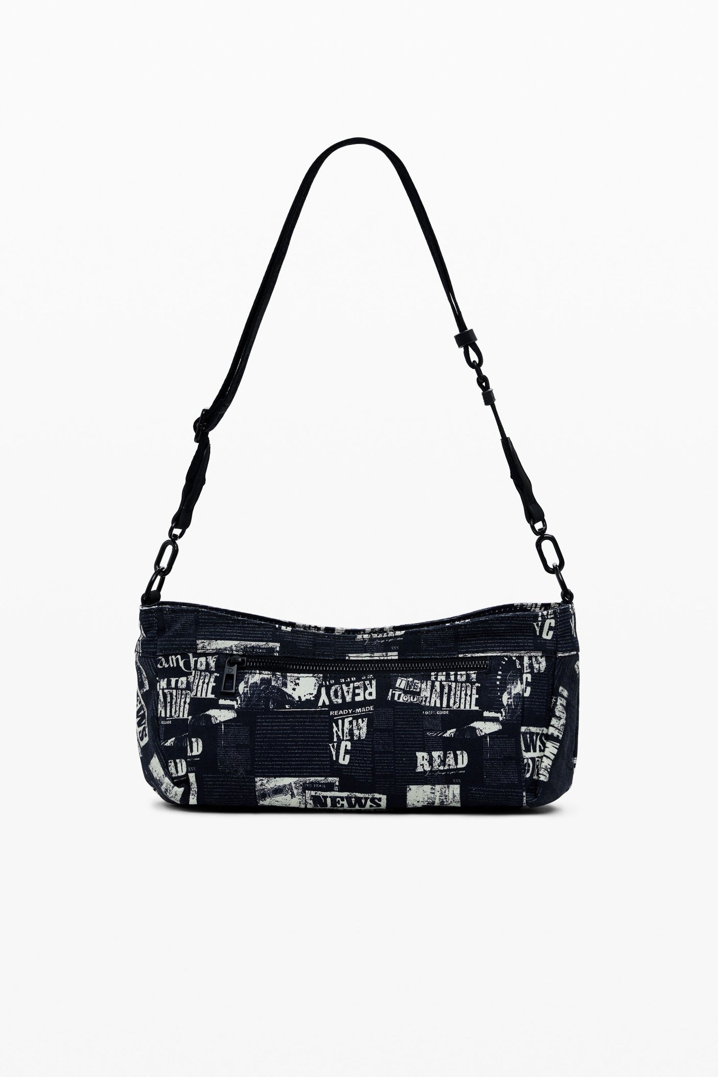 Desigual - Medium newspaper handbag
