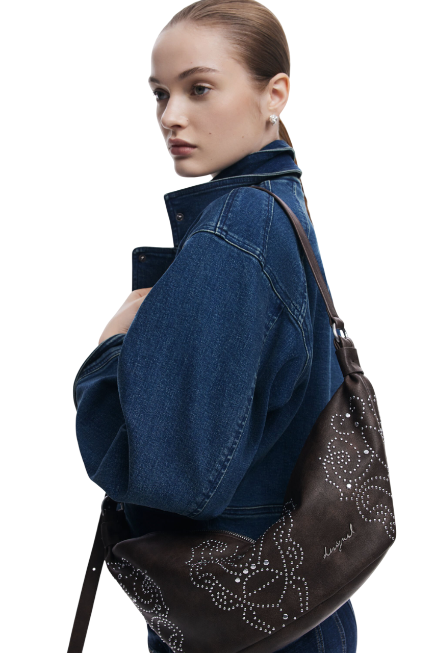 Desigual - Medium faux leather studded bag