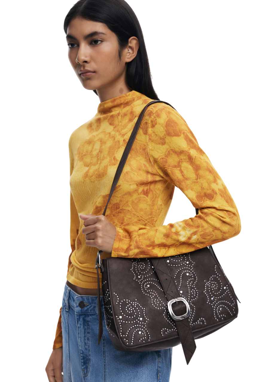 Desigual - Medium faux leather buckle bag