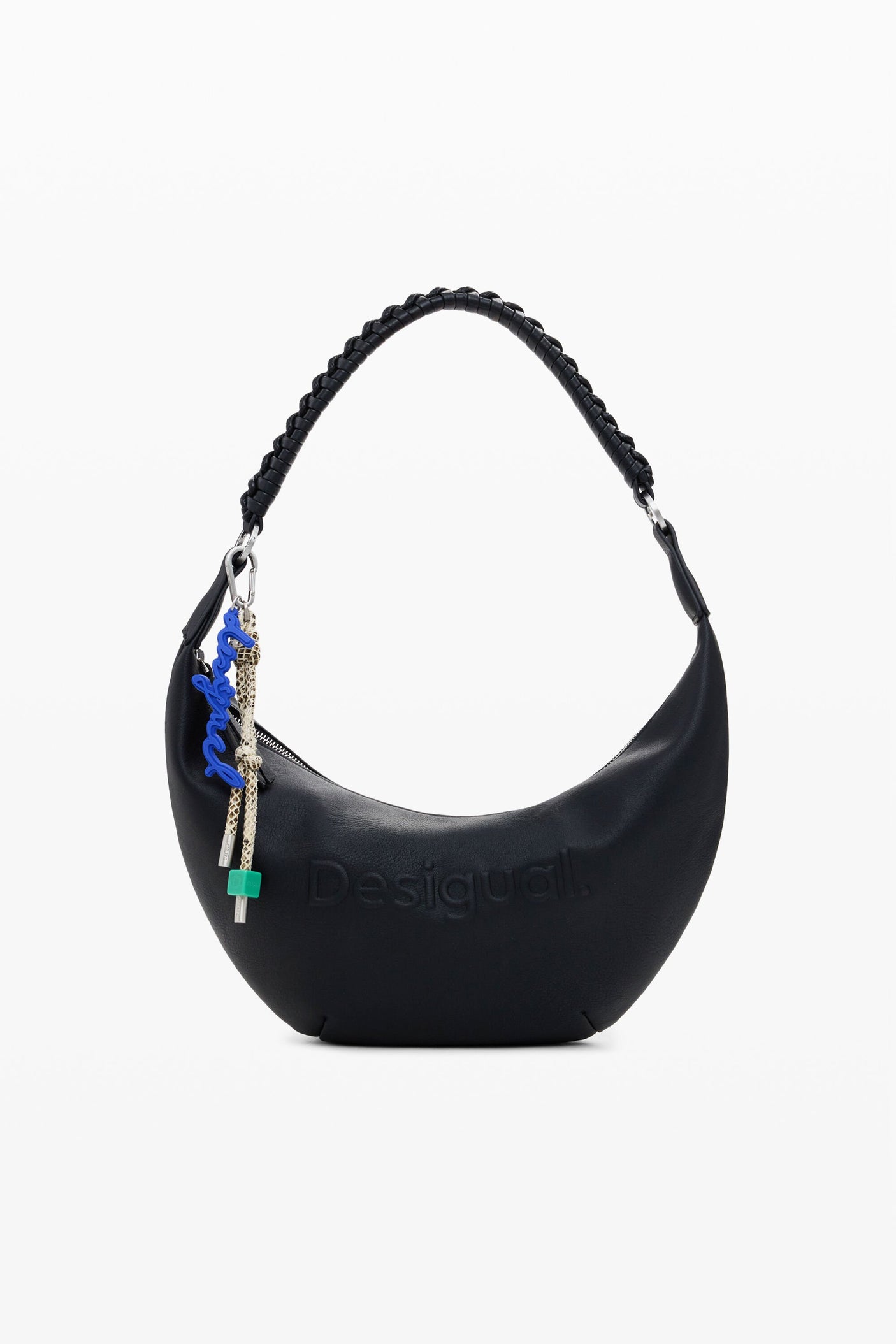 Desigual - Medium faux leather bag with 3D logo