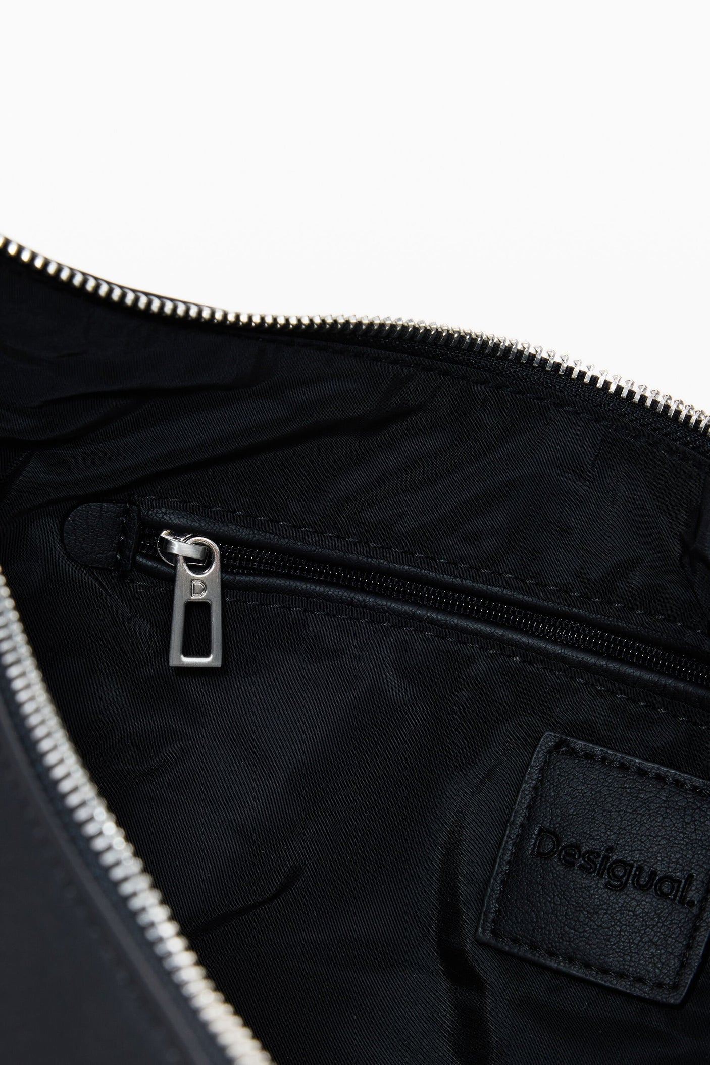 Desigual - Medium faux leather bag with 3D logo