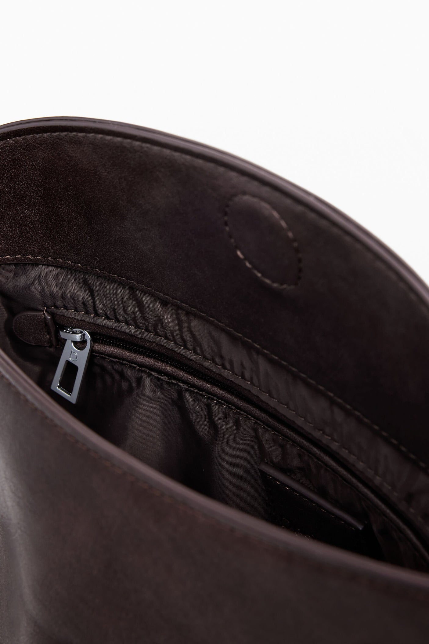 Desigual - Medium faux suede bag with 3D logo