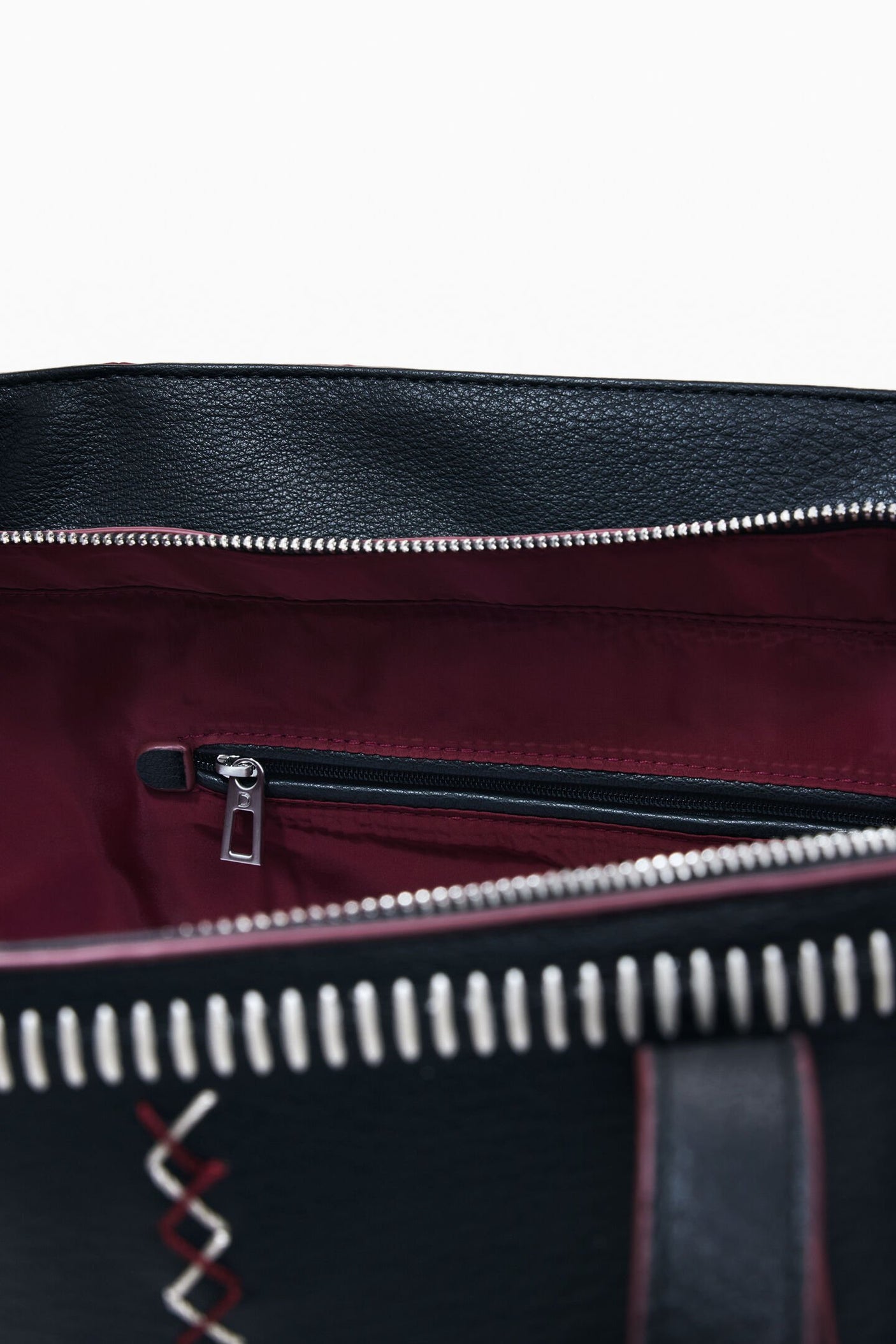 Desigual - Large shopper bag with stitching