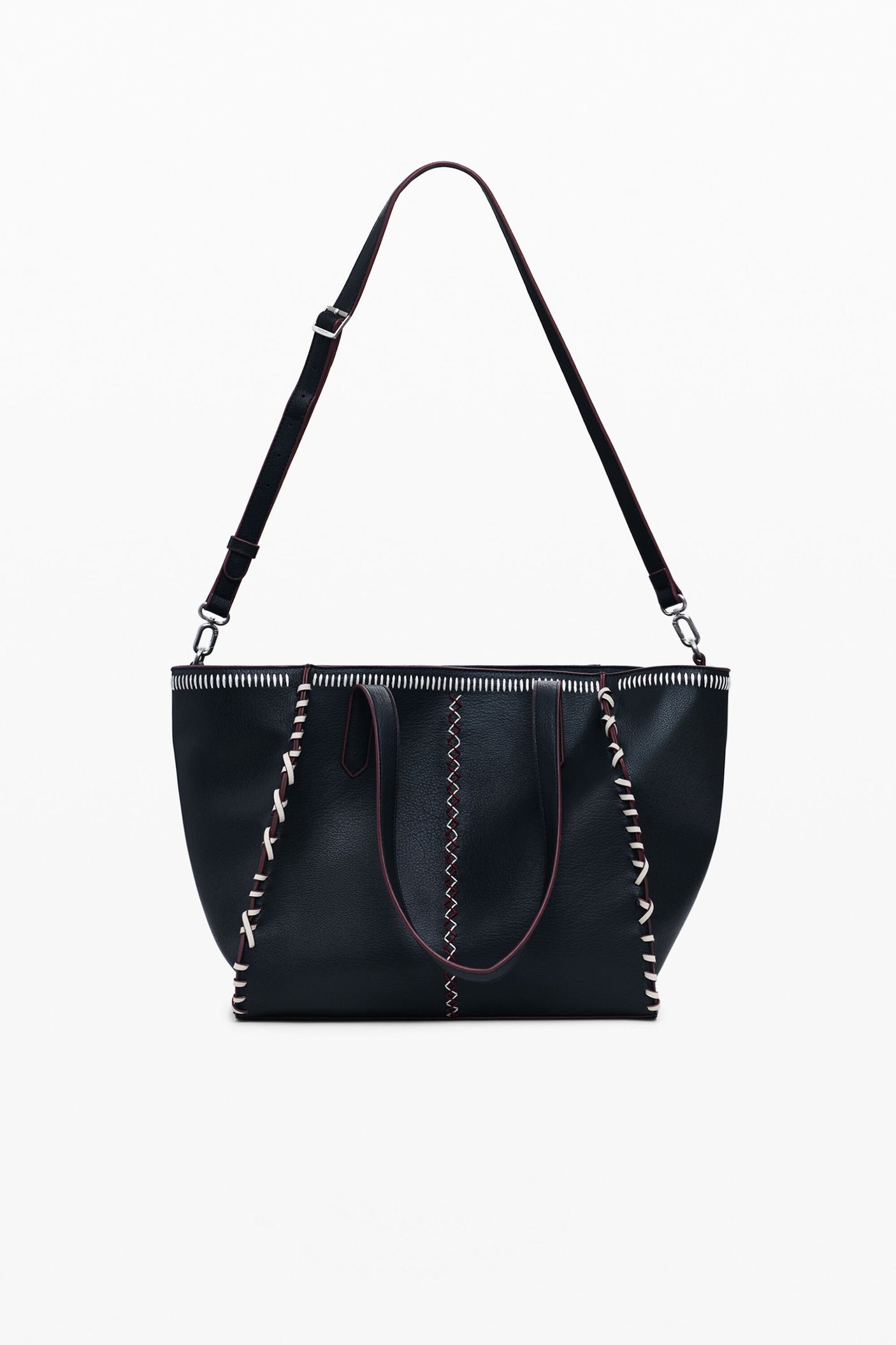 Desigual - Large shopper bag with stitching