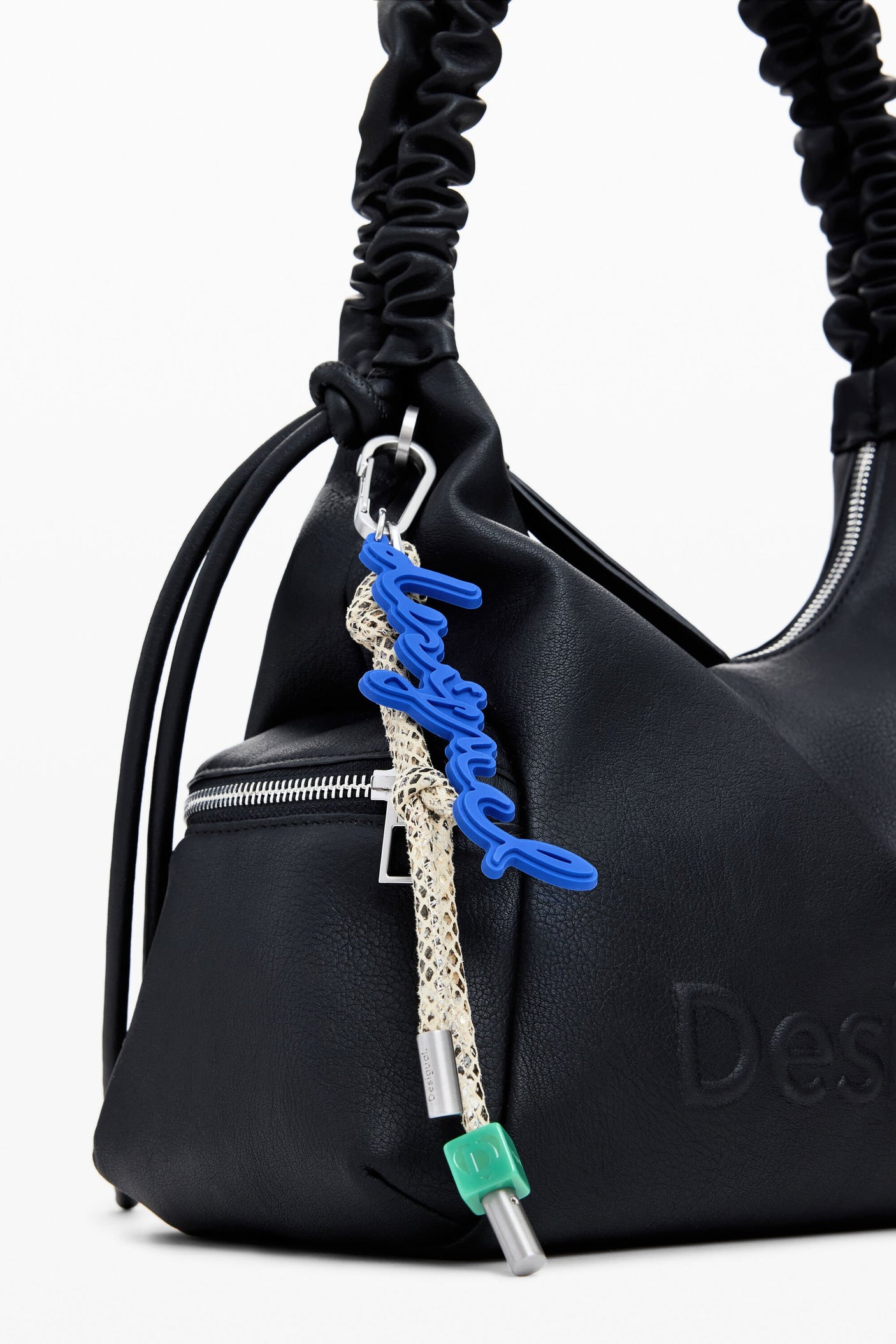 Desigual - Medium 3D logo bag with ruched handle