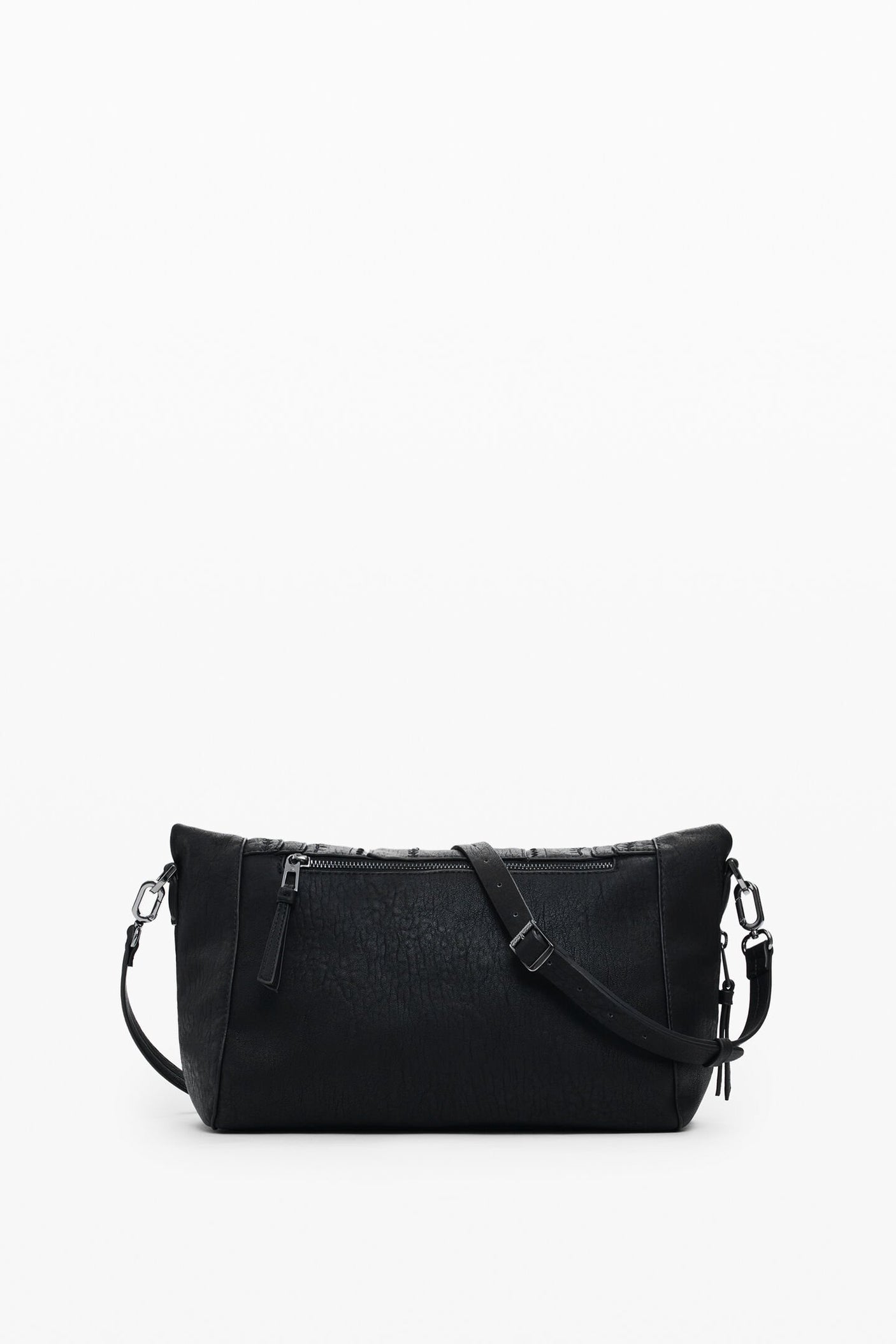 Desigual - Medium embroidered faux leather bag