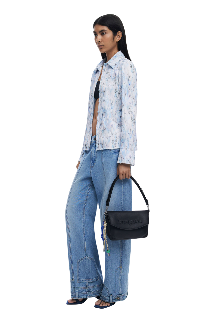 Desigual - Medium 3D logo flap bag