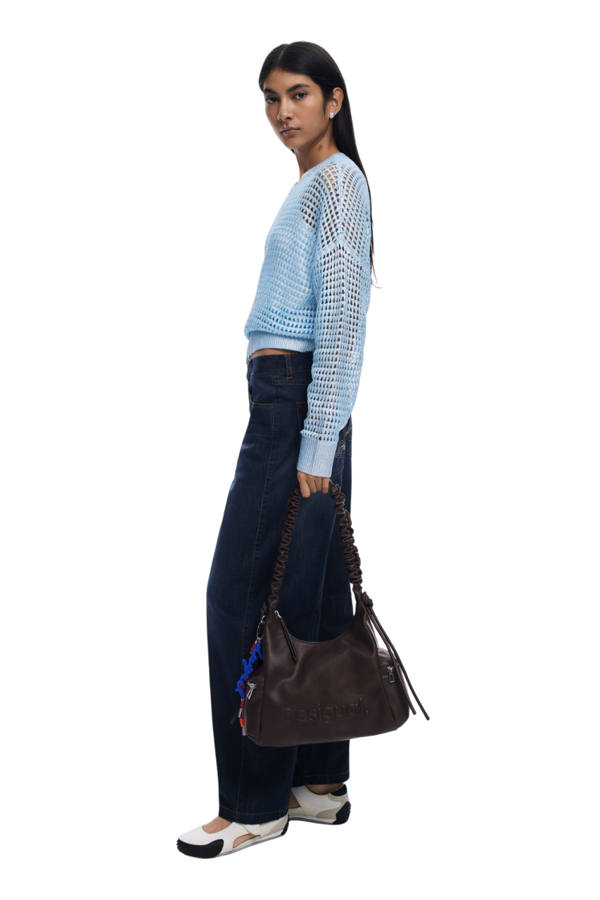 Desigual - Medium 3D logo bag with ruched handle