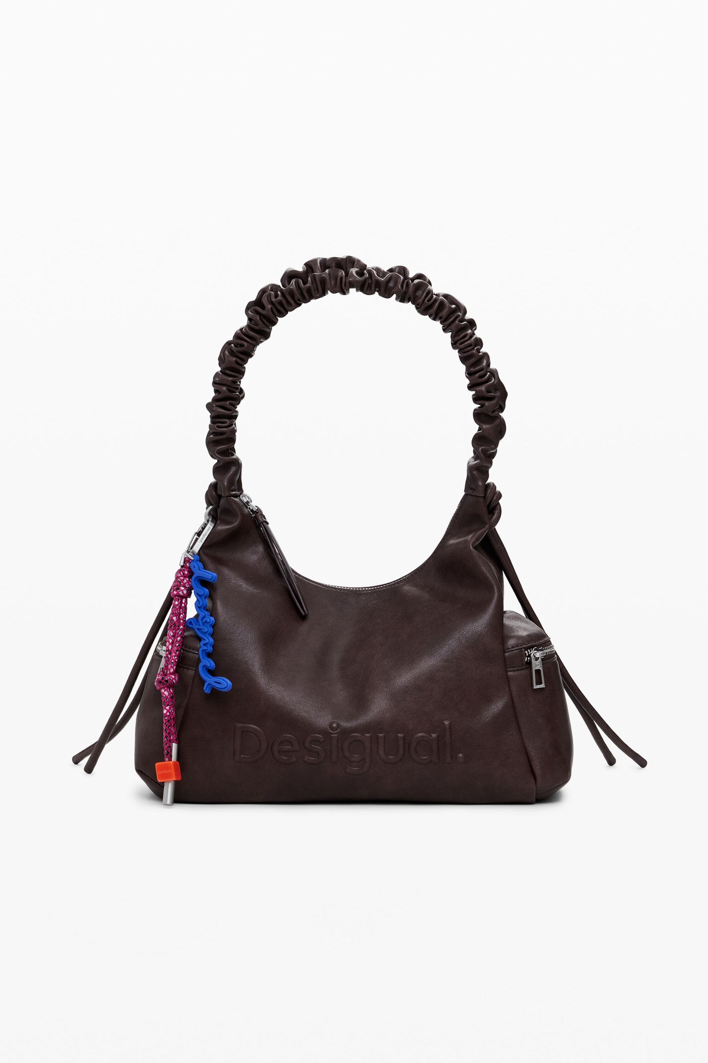 Desigual - Medium 3D logo bag with ruched handle