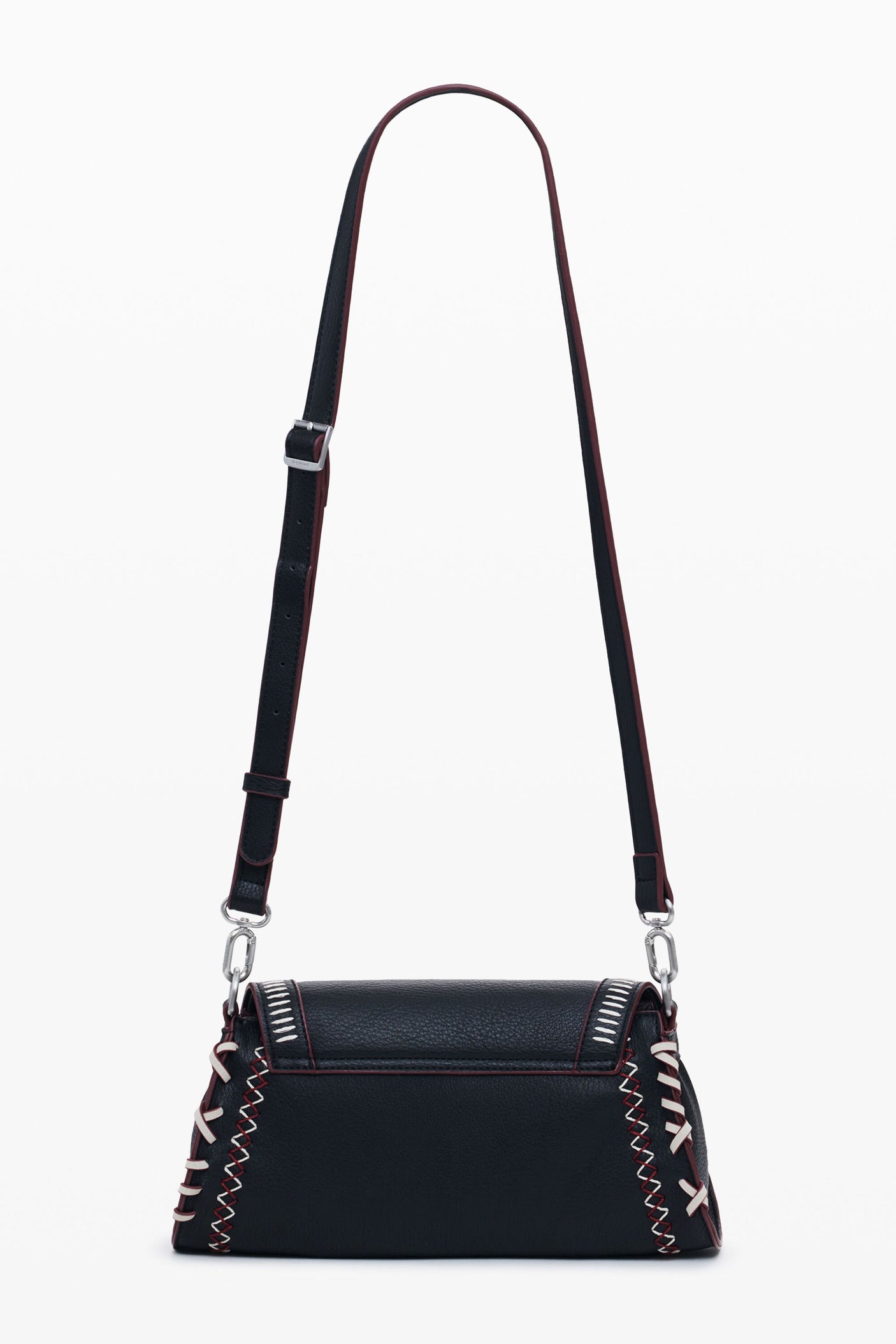 Desigual - Medium faux leather effect bag with stitching