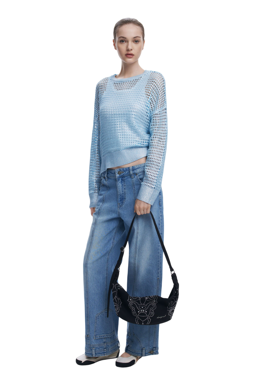 Desigual - Small faux leather studded bag