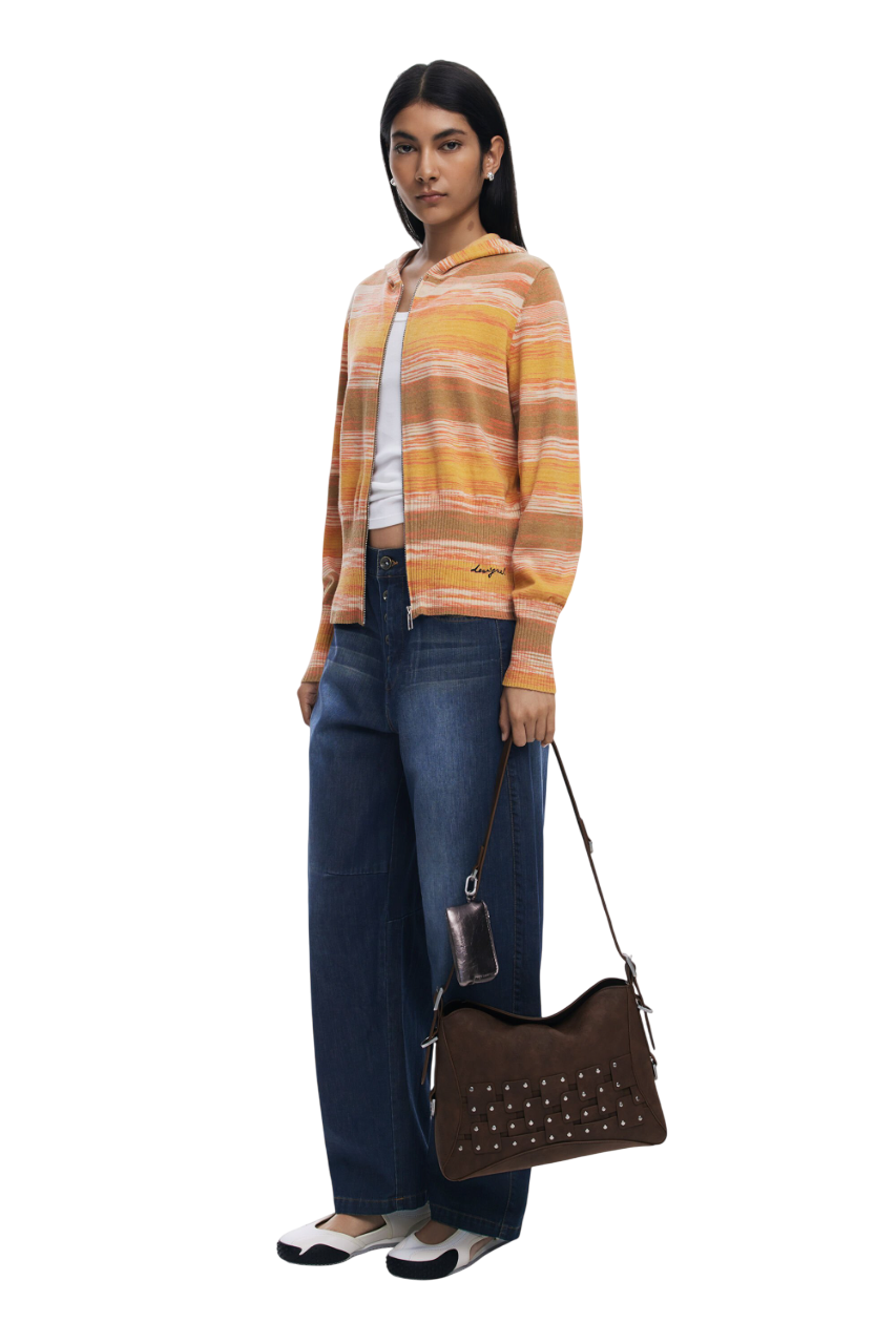 Desigual - Medium studded patch handbag