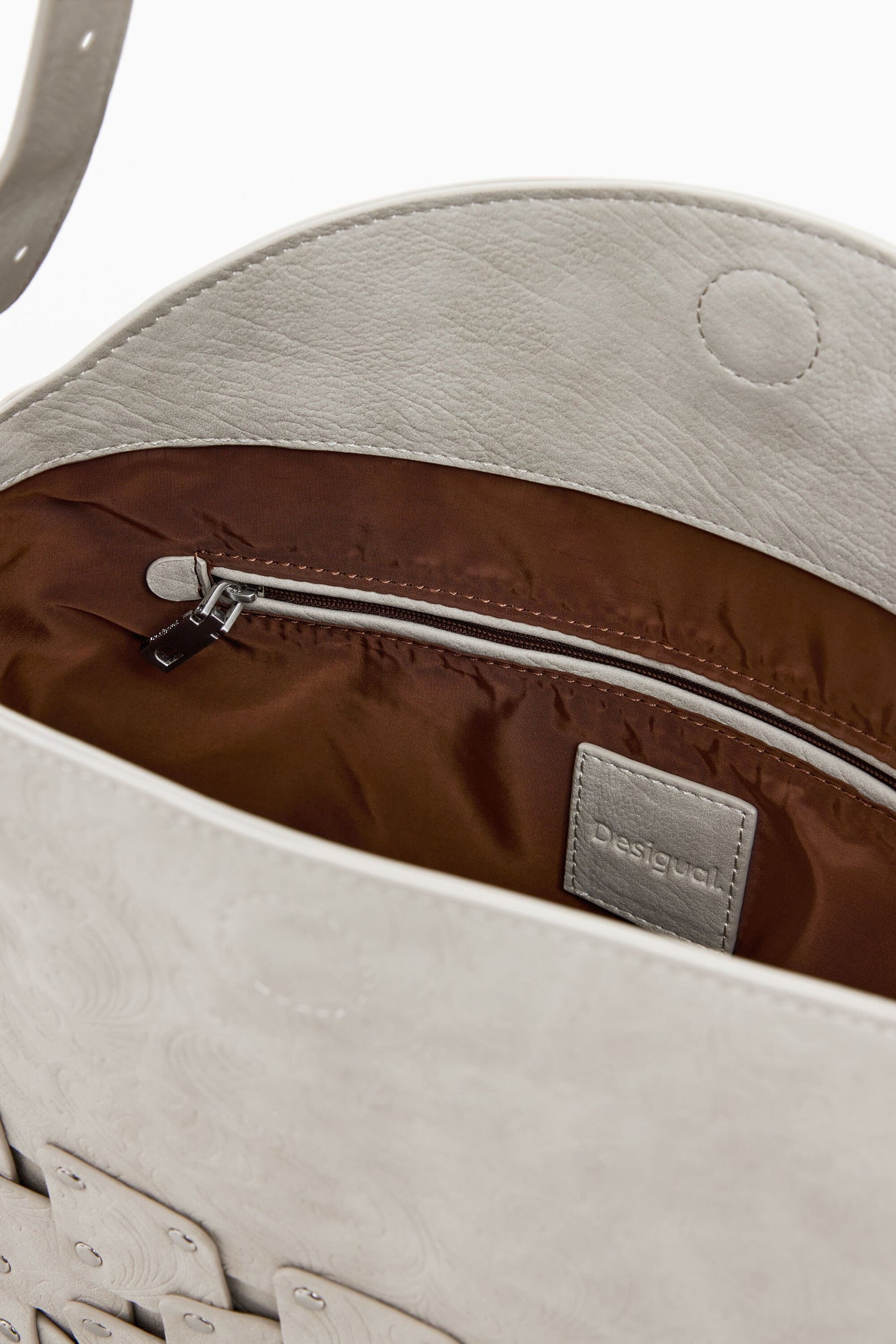 Desigual - Medium studded patch handbag