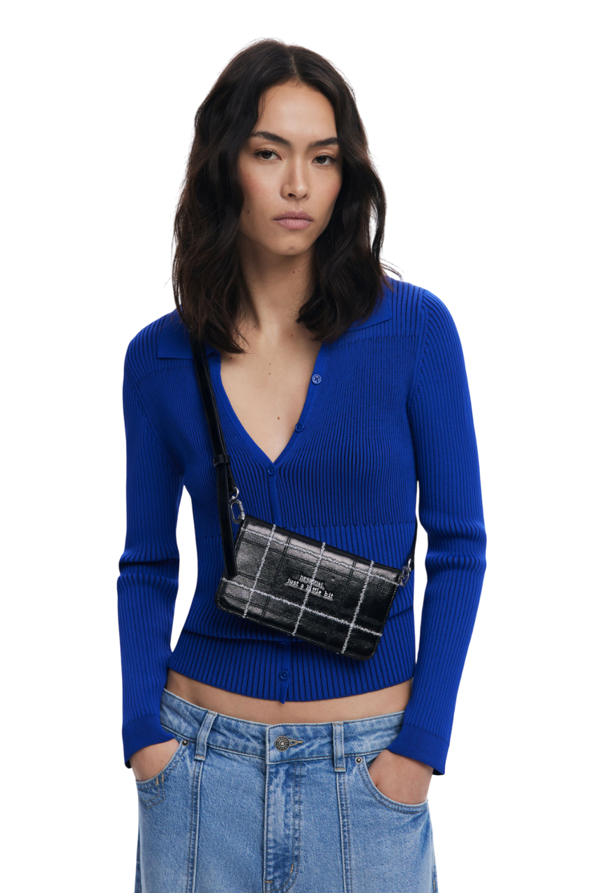 Desigual - Large convertible checkered wallet