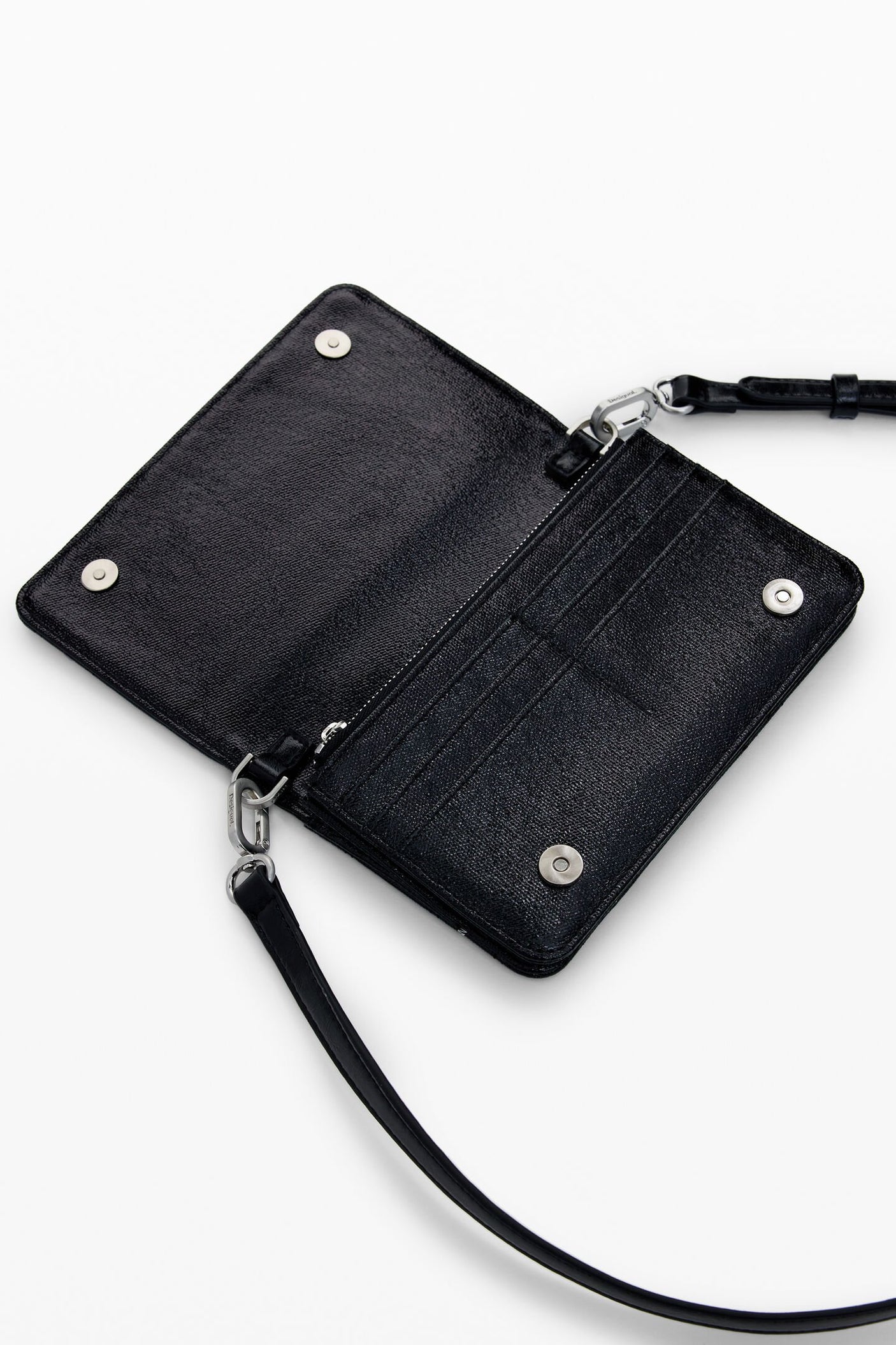 Desigual - Large convertible checkered wallet