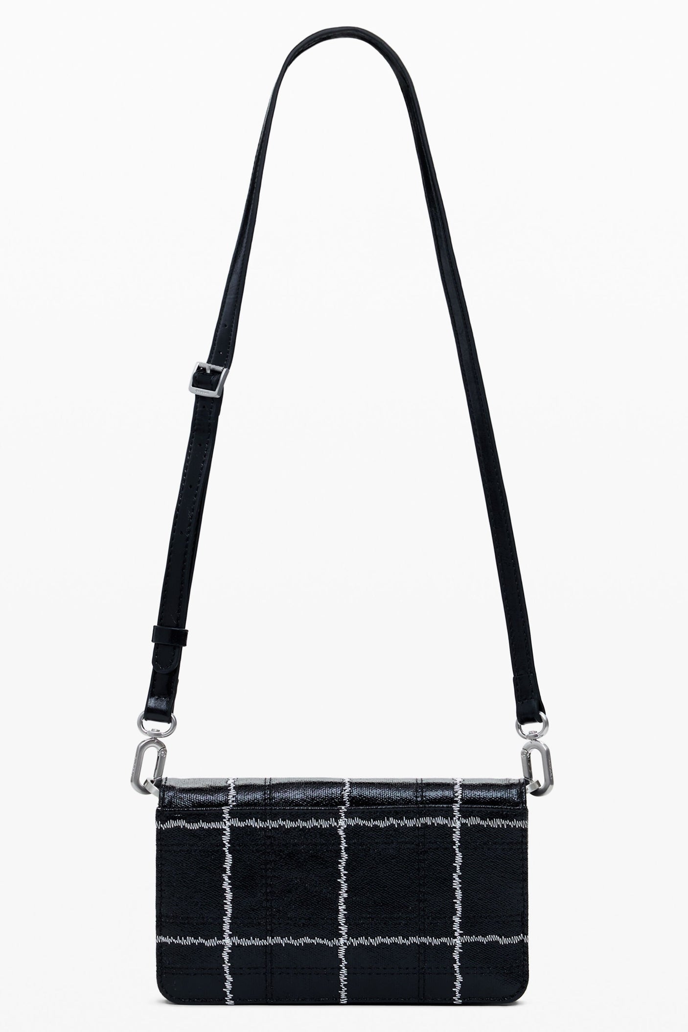 Desigual - Large convertible checkered wallet