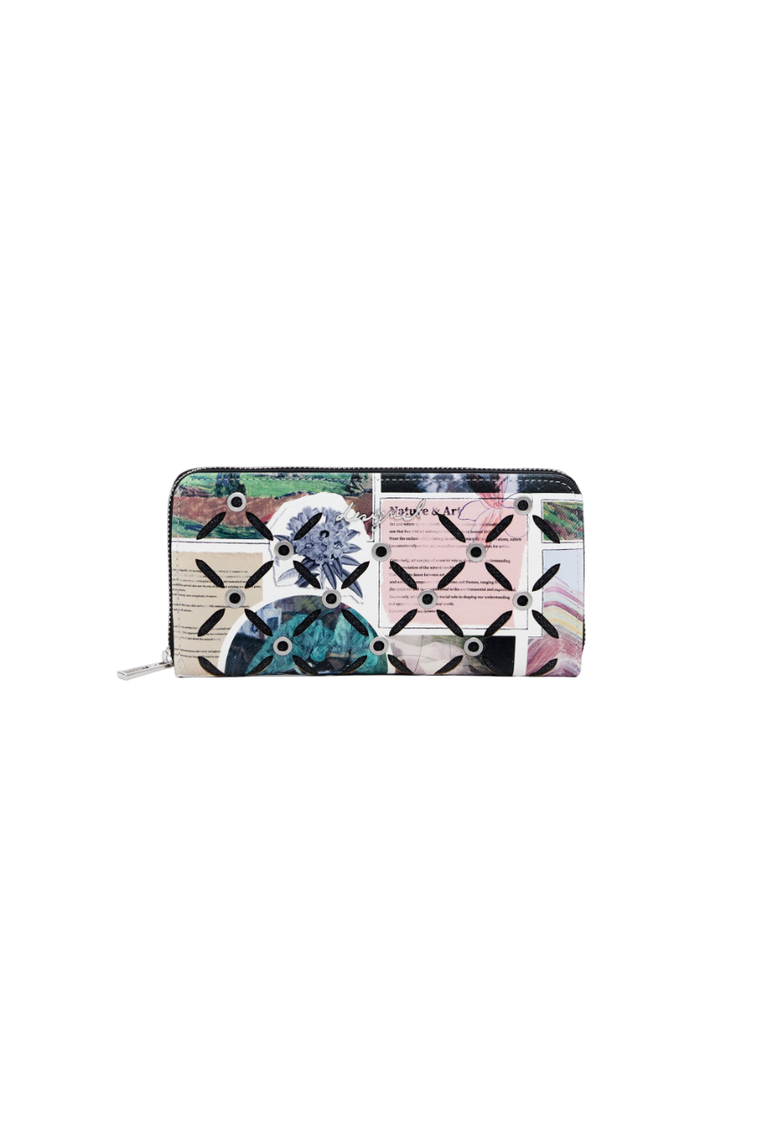 Desigual - Large cut-out collage wallet