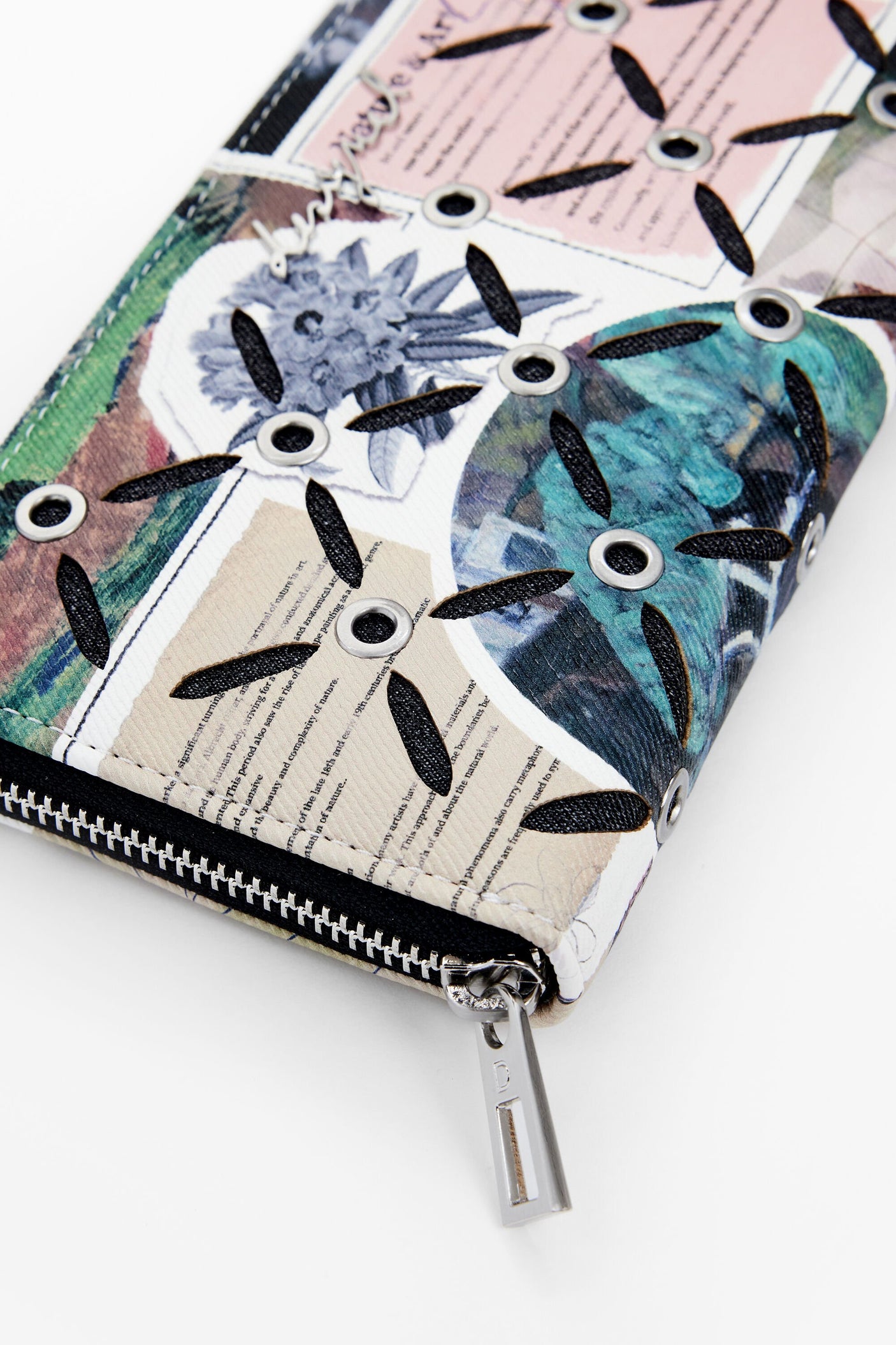 Desigual - Large cut-out collage wallet