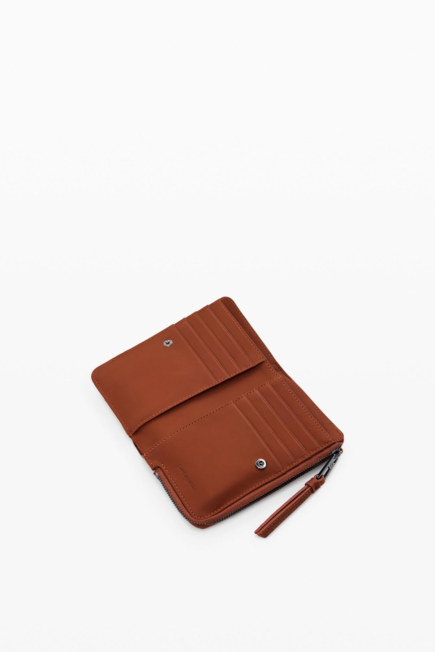 Desigual - Medium embroidered faux leather wallet